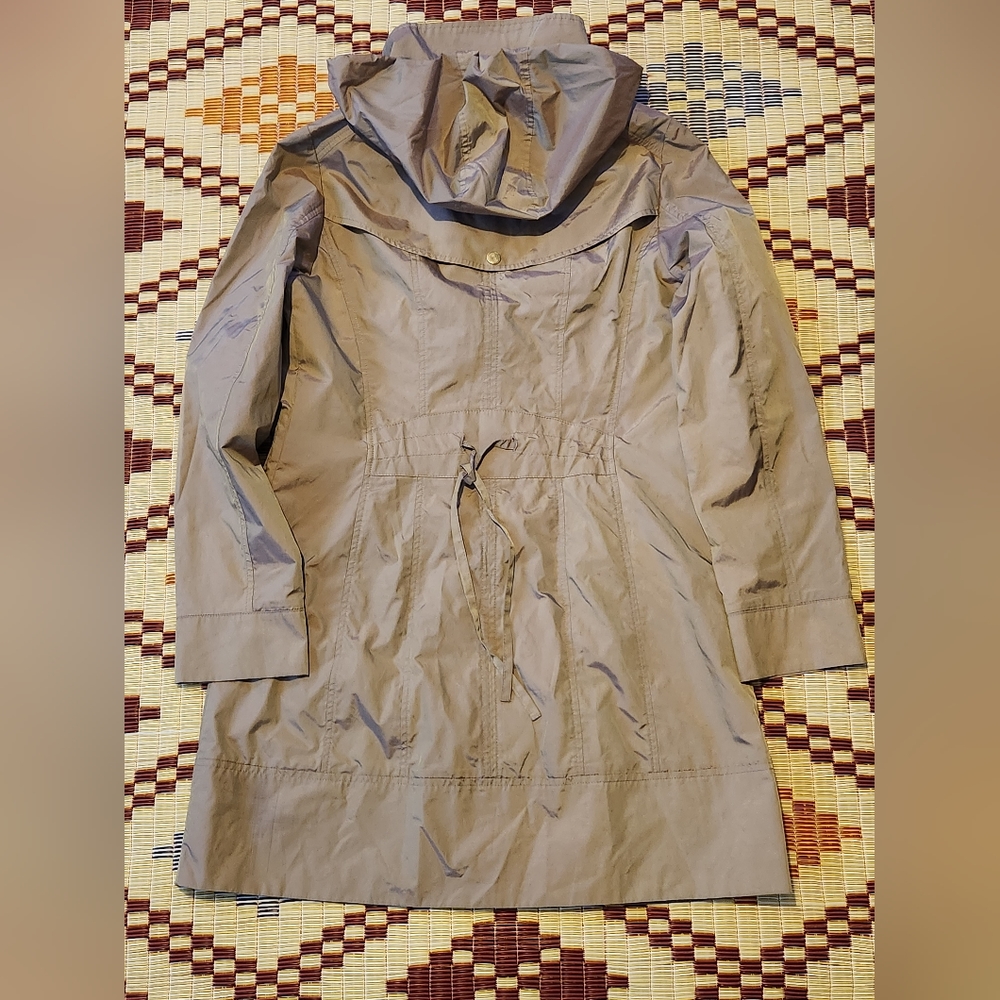 Cole Haan Metallic Rain Jacket. Sz S. - Picture 2 of 8